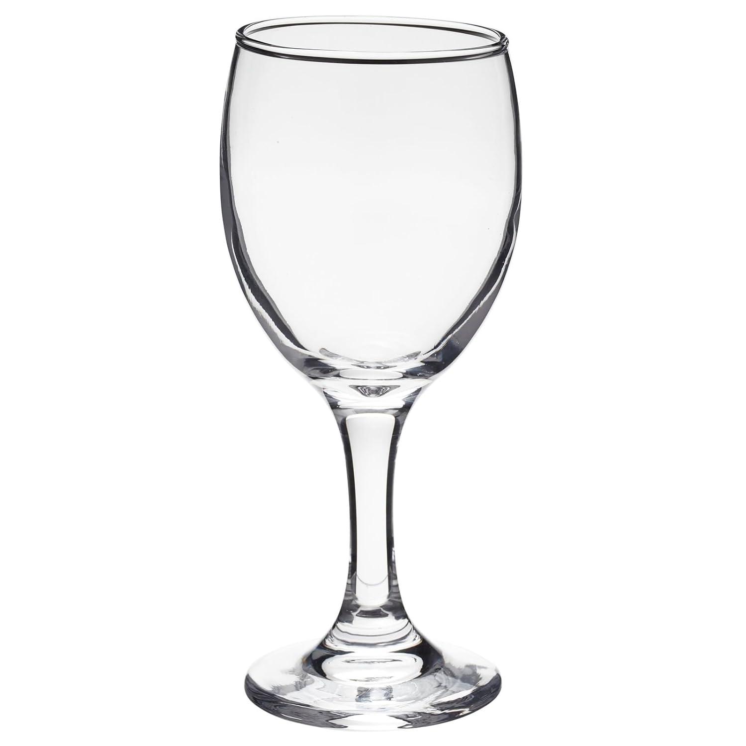 Stemmed Wine Glasses, Set of 4 for Housewarming Gift, Anniversary, Wedding (4.5 oz)