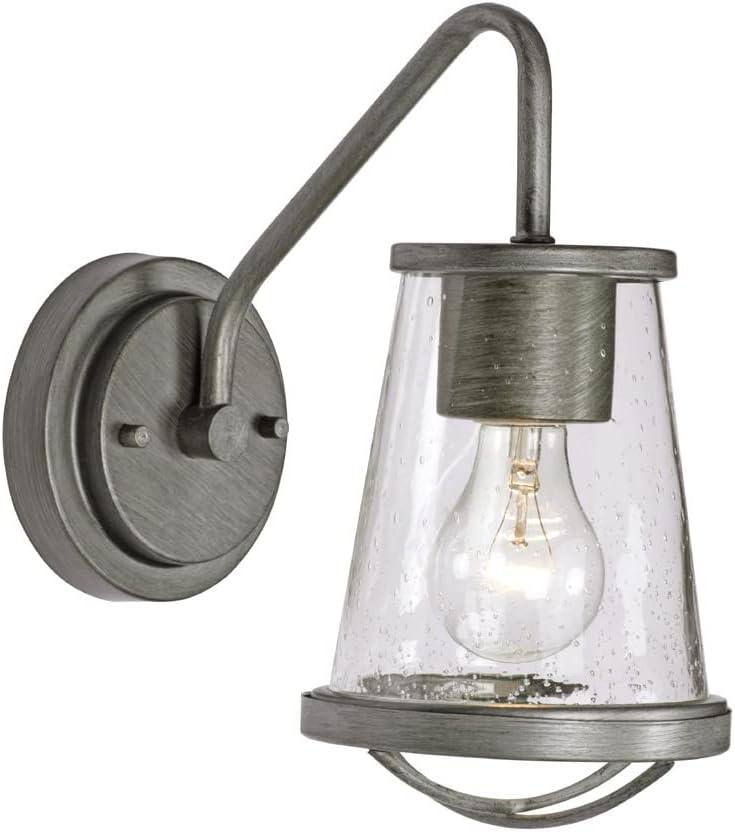 Weathered Iron 10.25" Industrial Cage Wall Sconce