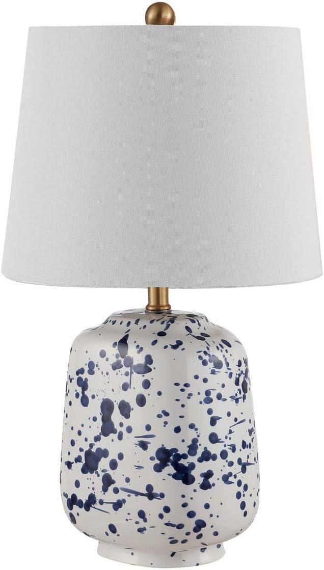 Greyon 23" Navy Blue and White Ceramic Table Lamp