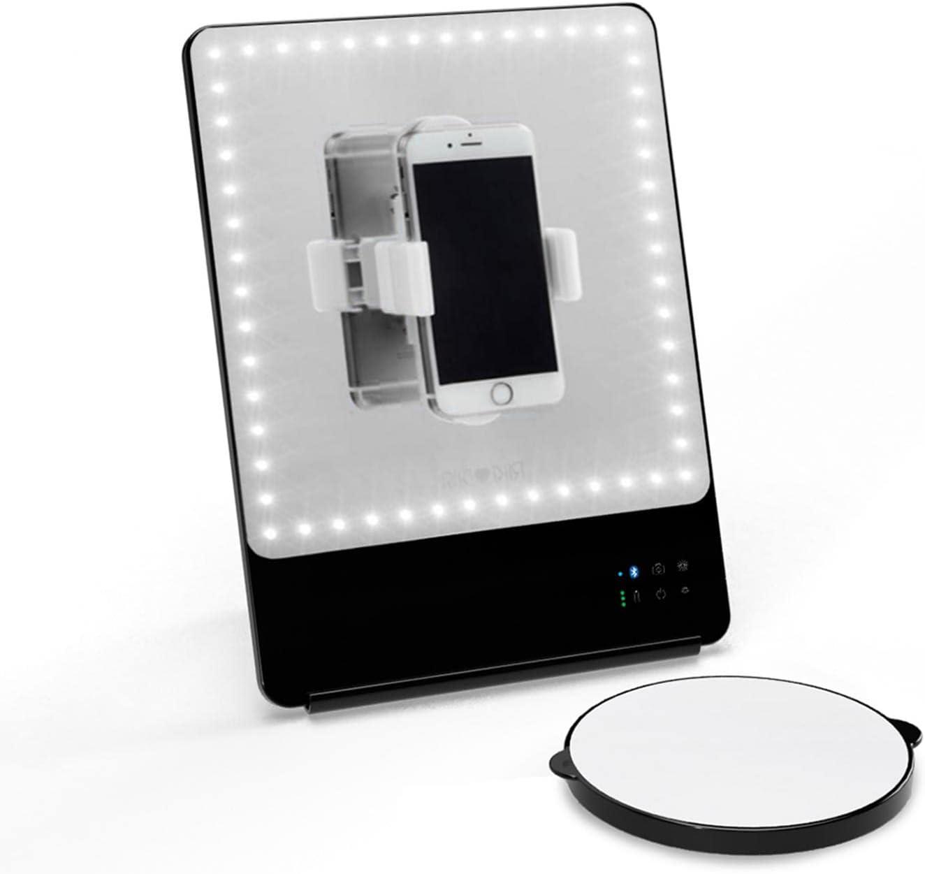 Glamcor RIKI LOVES RIKI RIKI SKINNY Portable 13 x 9.5-Inch Vanity Mirror (Black)