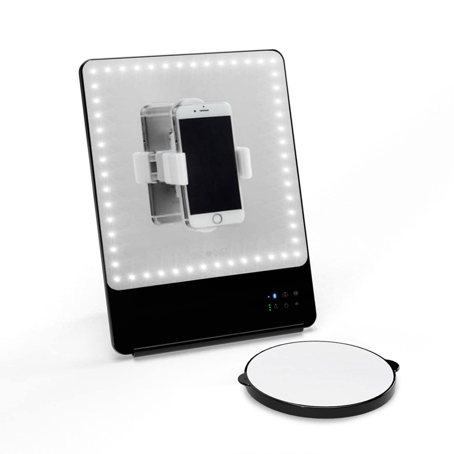Glamcor RIKI LOVES RIKI RIKI SKINNY Portable 13 x 9.5-Inch Vanity Mirror (Black)