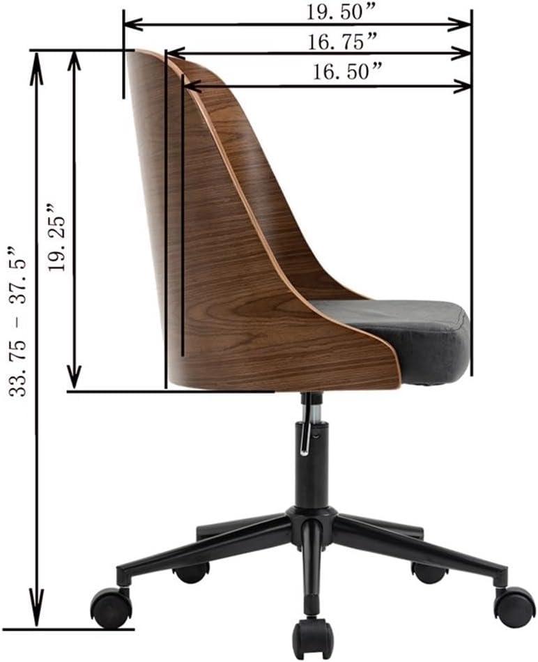 OS Home & Office Chair, Black & Wood