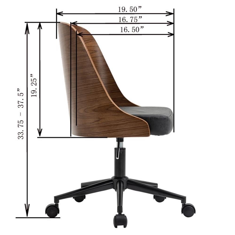 OS Home & Office Chair, Black & Wood
