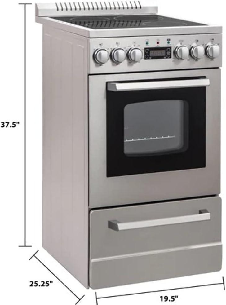 Avanti DER20P3S 2.0 Cu. Ft. ELITE Series Stainless Electric Range
