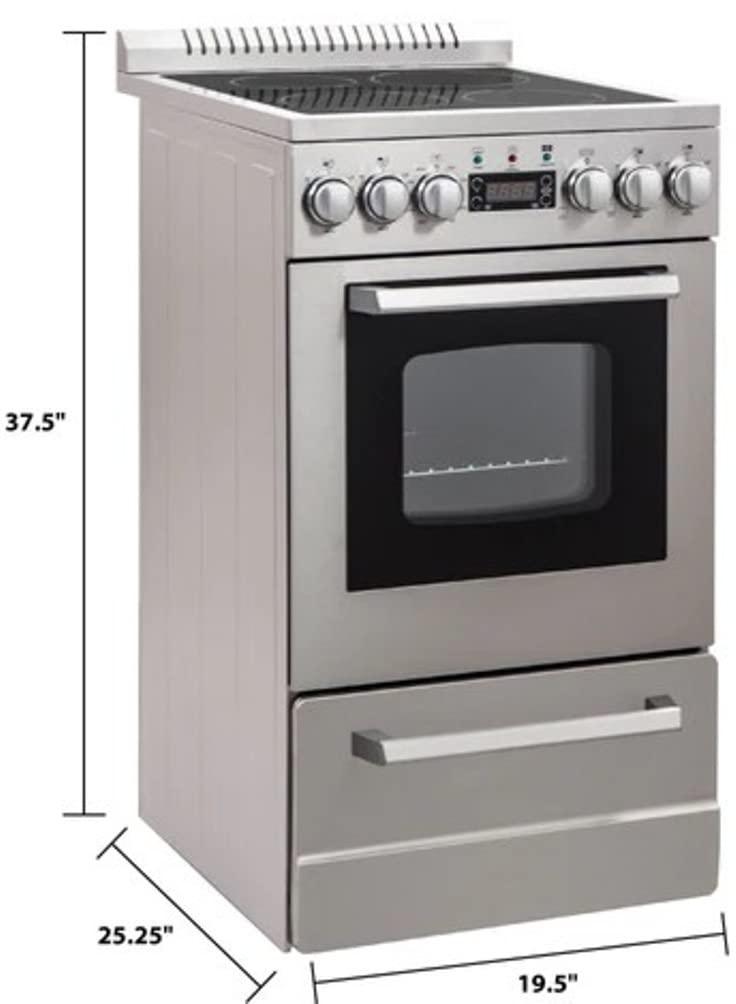 Avanti DER20P3S 2.0 Cu. Ft. ELITE Series Stainless Electric Range
