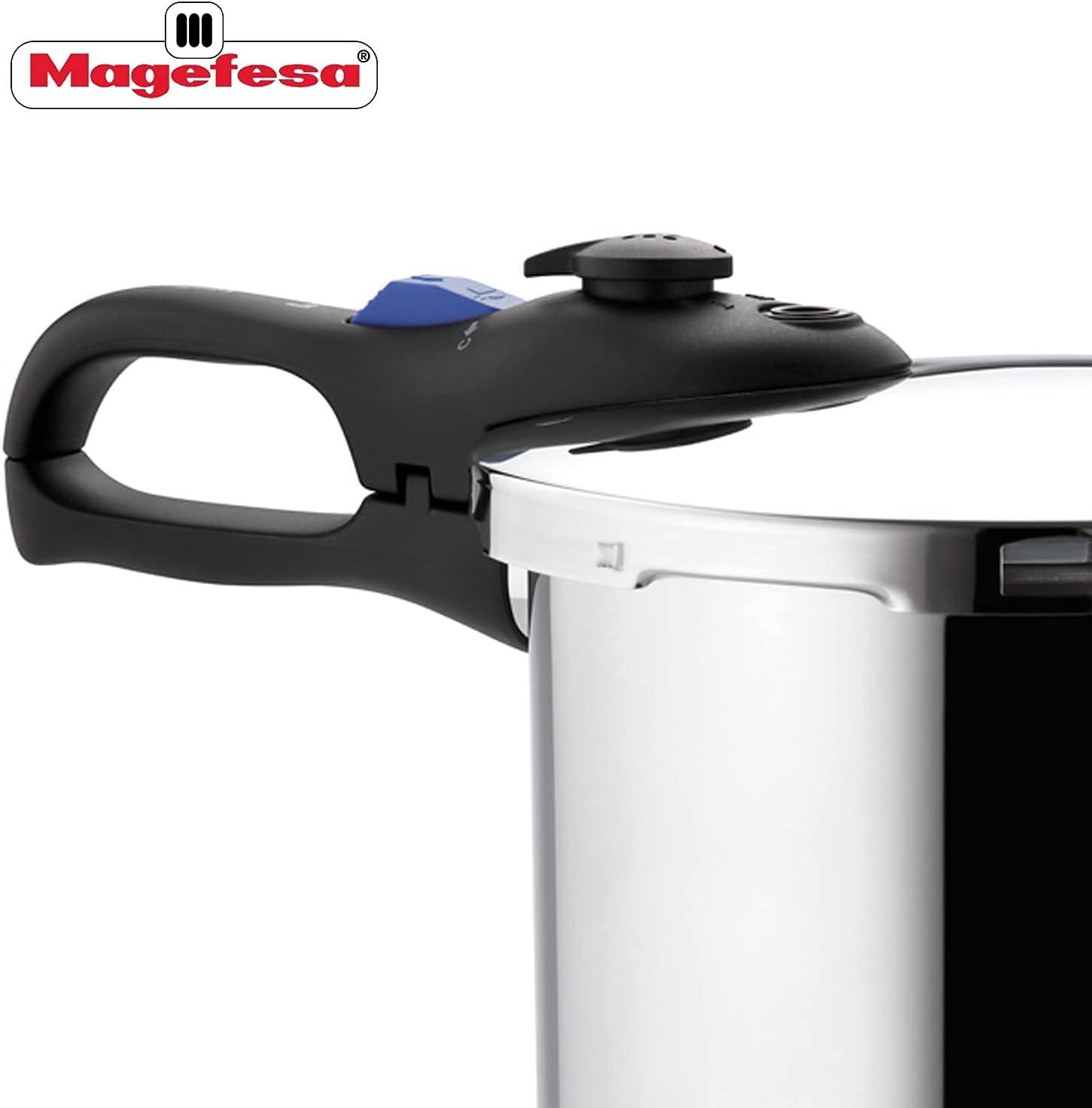 Magefesa Favorit 8 Qt Stainless Steel Pressure Cooker for Stovetop