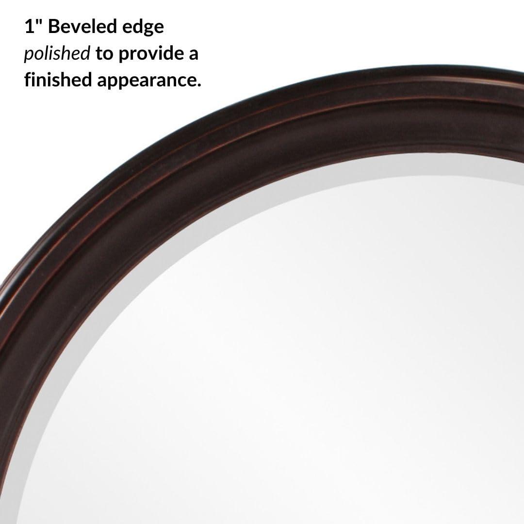 Tyler Dillon Dennis Accent and Wall Mirror with Wood Frame - Oil Rubbed bronze