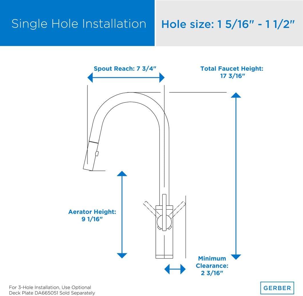 Parma Café Single Handle Pull-Down Kitchen Faucet