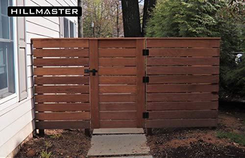 Sturdy 6" Farm Flip Fence Gate Latch, Barn Door Lock Flip Latch Hardware, Rustic Gate Lock for Cabinet, Shed, Sliding Doors, Matte Black