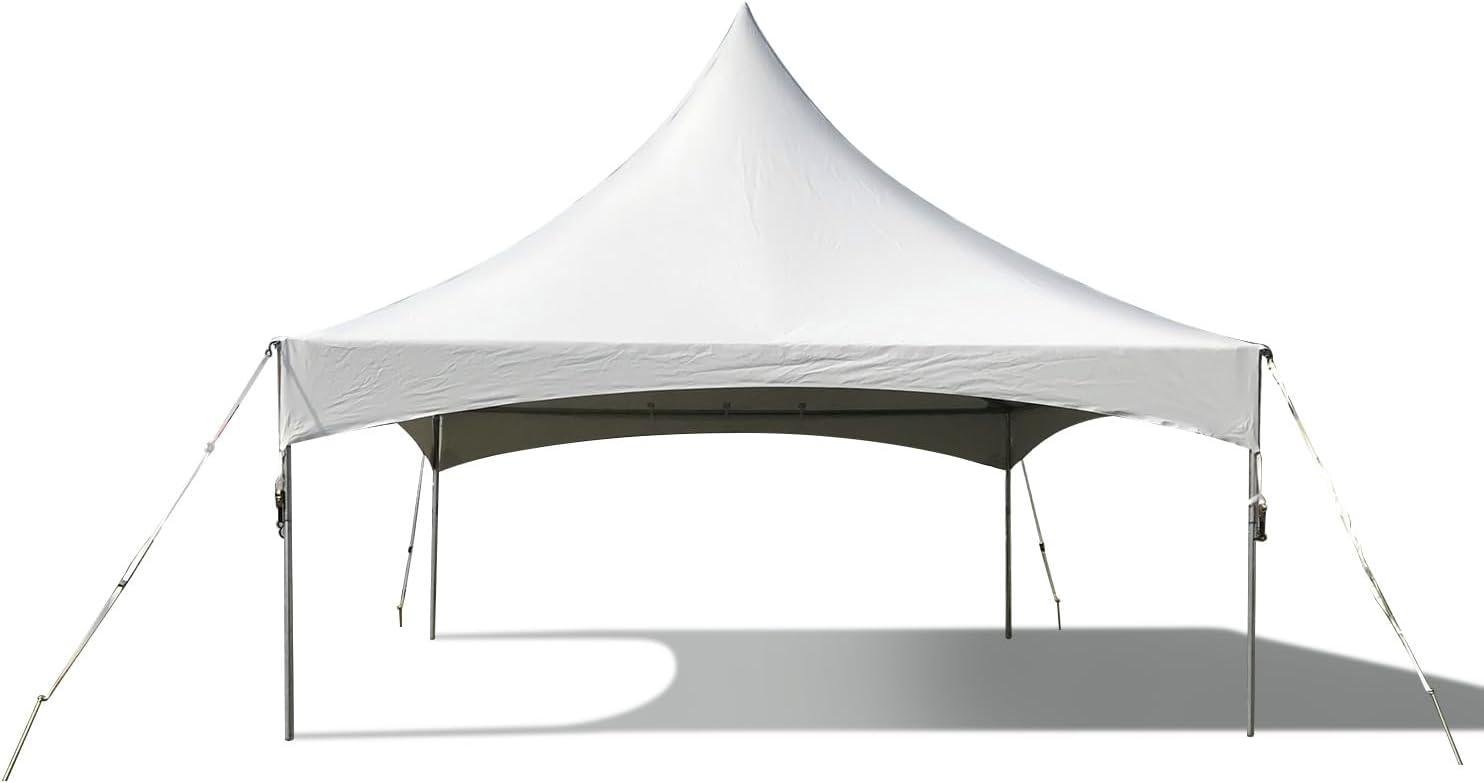 Party Tents Direct Weekender High Peak Frame Party Tent, White, 20 ft x 20 ft