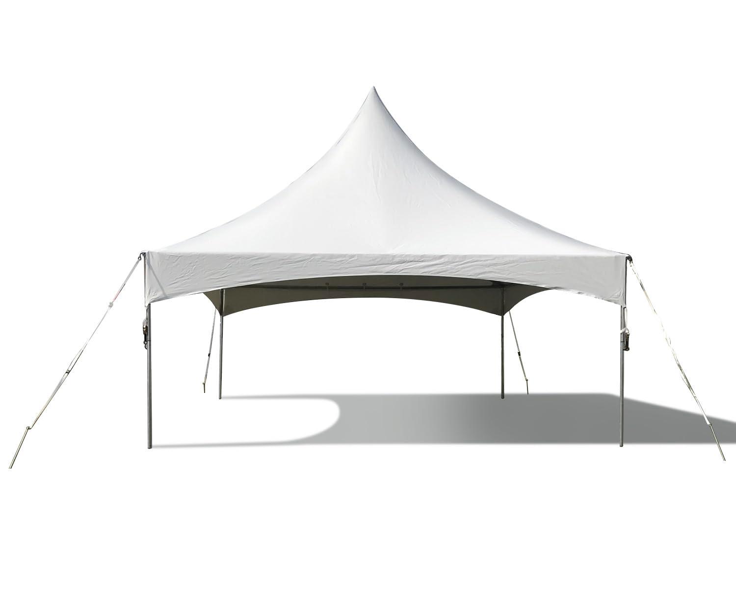 Party Tents Direct Weekender High Peak Frame Party Tent, White, 20 ft x 20 ft