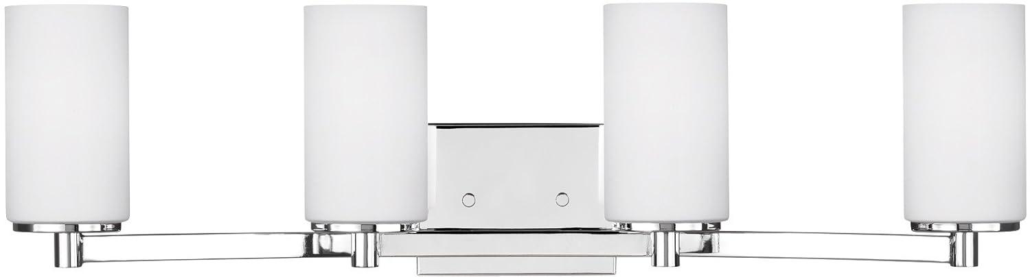 Sea Gull Lighting 4439104-05 Hettinger Four Light Wall/Bath Vanity Style Lights, Chrome Finish