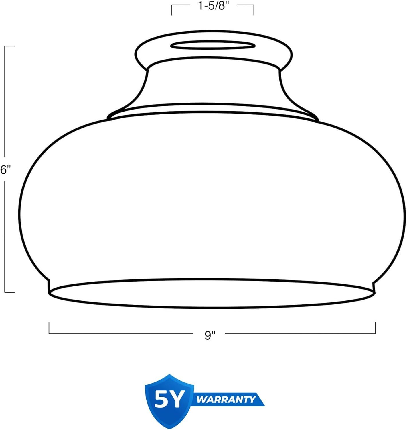 Clear Glass Bell Shade for Wall Mount Fixtures