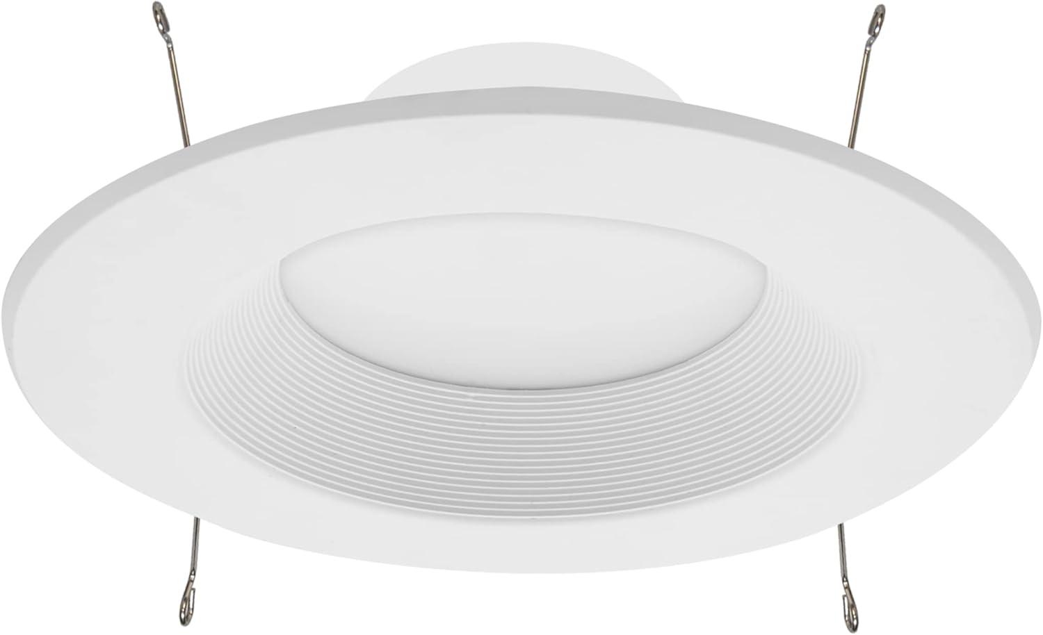 Maxxima 12 Pack 5 in. & 6 in. 5 CCT Retrofit Recessed LED Downlight - 1300 Lumens, E-26 Quick Connect, Dimmable, Color Selectable 2700K-5000K (2700K/3000K/3500K/4000K/5000K), Ideal for Contractors