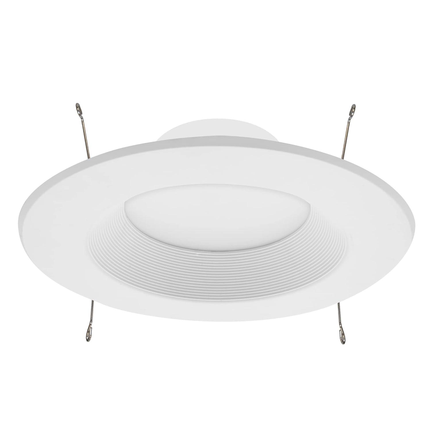 Maxxima 12 Pack 5 in. & 6 in. 5 CCT Retrofit Recessed LED Downlight - 1300 Lumens, E-26 Quick Connect, Dimmable, Color Selectable 2700K-5000K (2700K/3000K/3500K/4000K/5000K), Ideal for Contractors