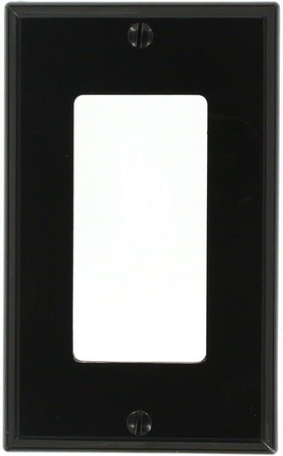 Black Thermoplastic Nylon 1-Gang Decora Wall Plate