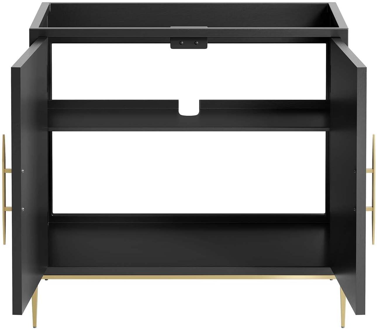 Modway Modway 35" Single Bathroom Vanity Base Only in Black