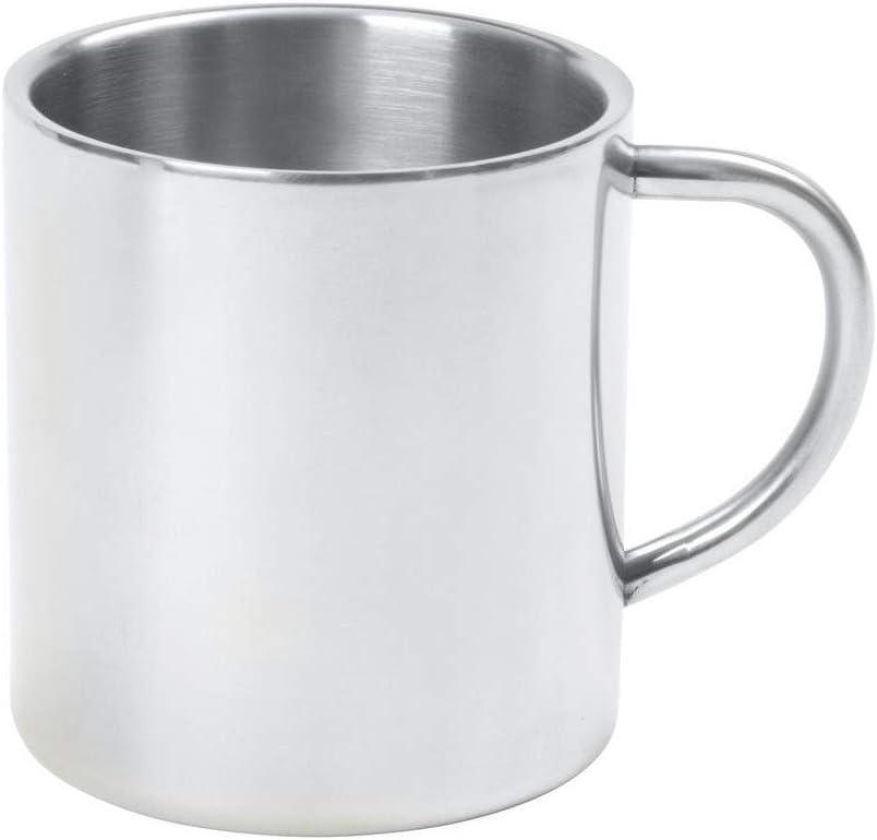 15oz Stainless Steel Double-Wall Coffee Mug with Handle