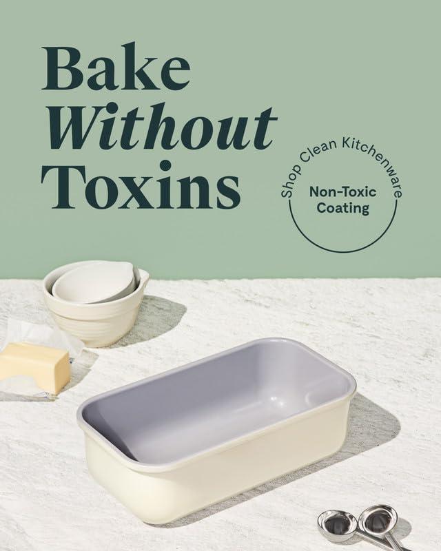 Caraway Non-Stick Ceramic Loaf Pan in Cream