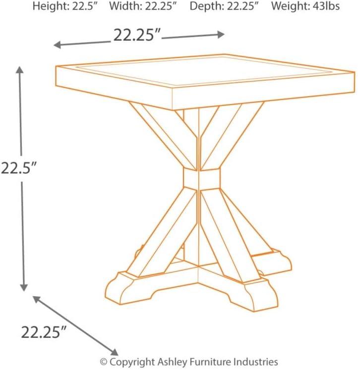 Signature Design by Ashley Casual Beachcroft End Table  Beige