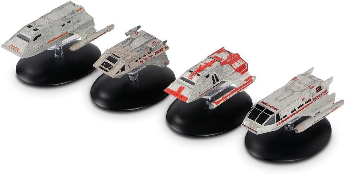 Eaglemoss Collections Star Trek Shuttlecraft Replica Set 4 | Passenger, Warrant, Short-Range, Medical | UK Version