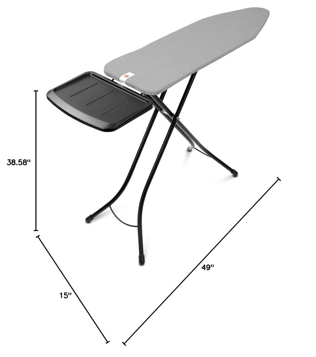 Brabantia Size B Medium Ironing Board with Solid Steam Unit Holder
