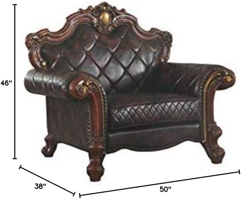 Faux Leather Armchair