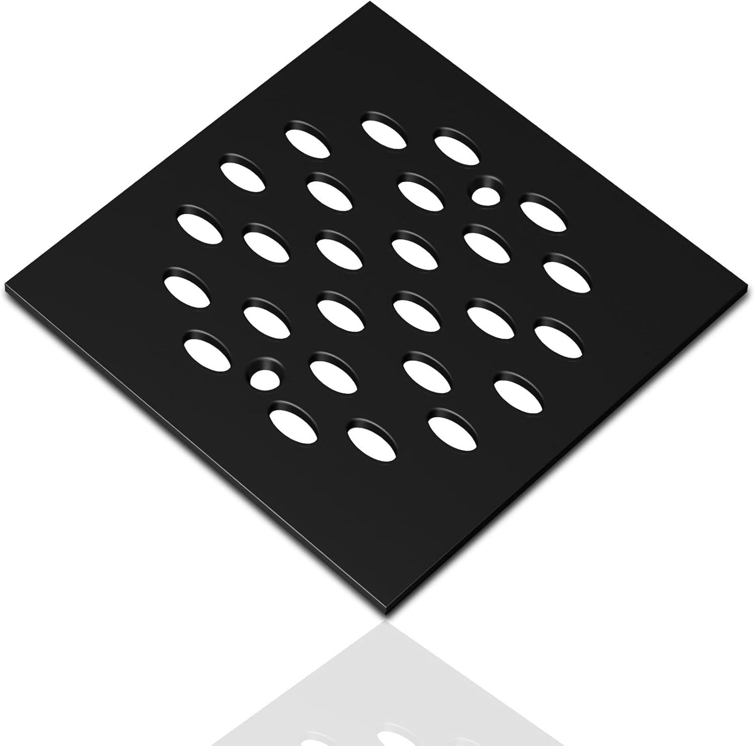 4010171 DRAIN COVER SQR SNP CHR Danco 4-1/4 in. Chrome Gray Square Drain Cover (Pack of 1)