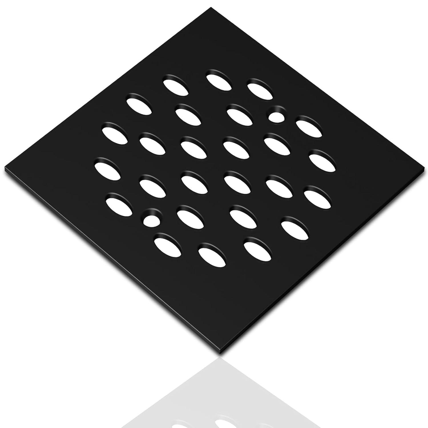 4010171 DRAIN COVER SQR SNP CHR Danco 4-1/4 in. Chrome Gray Square Drain Cover (Pack of 1)