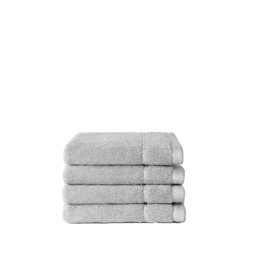 Light Grey Bamboo Cotton Plush Washcloth Set
