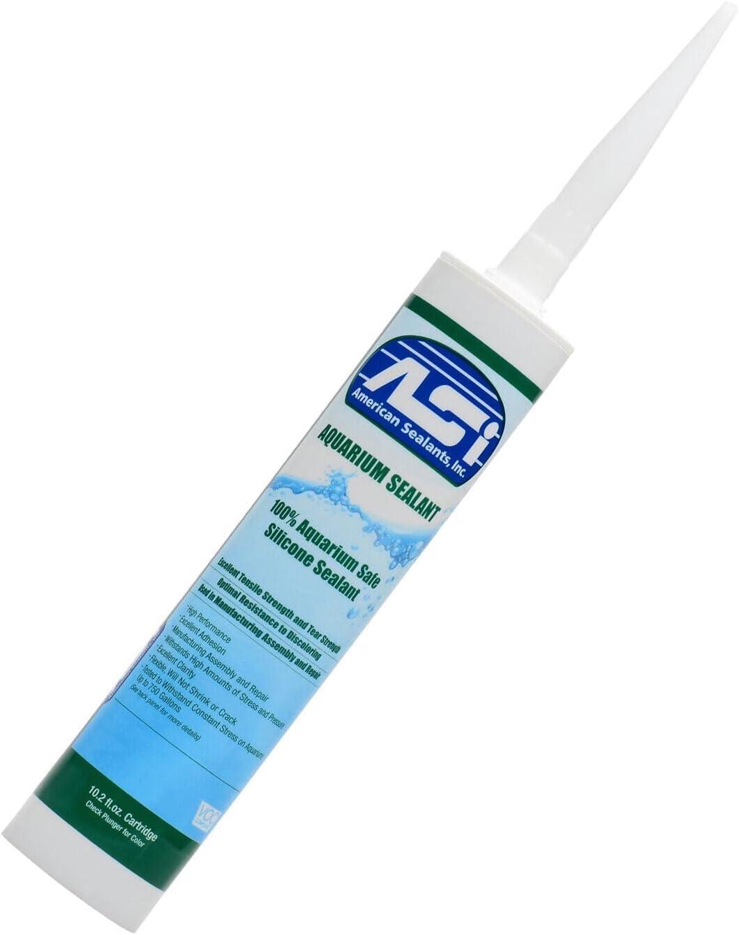 Black Aquarium Silicone Sealant - 10.2 Fluid oz Cartridge