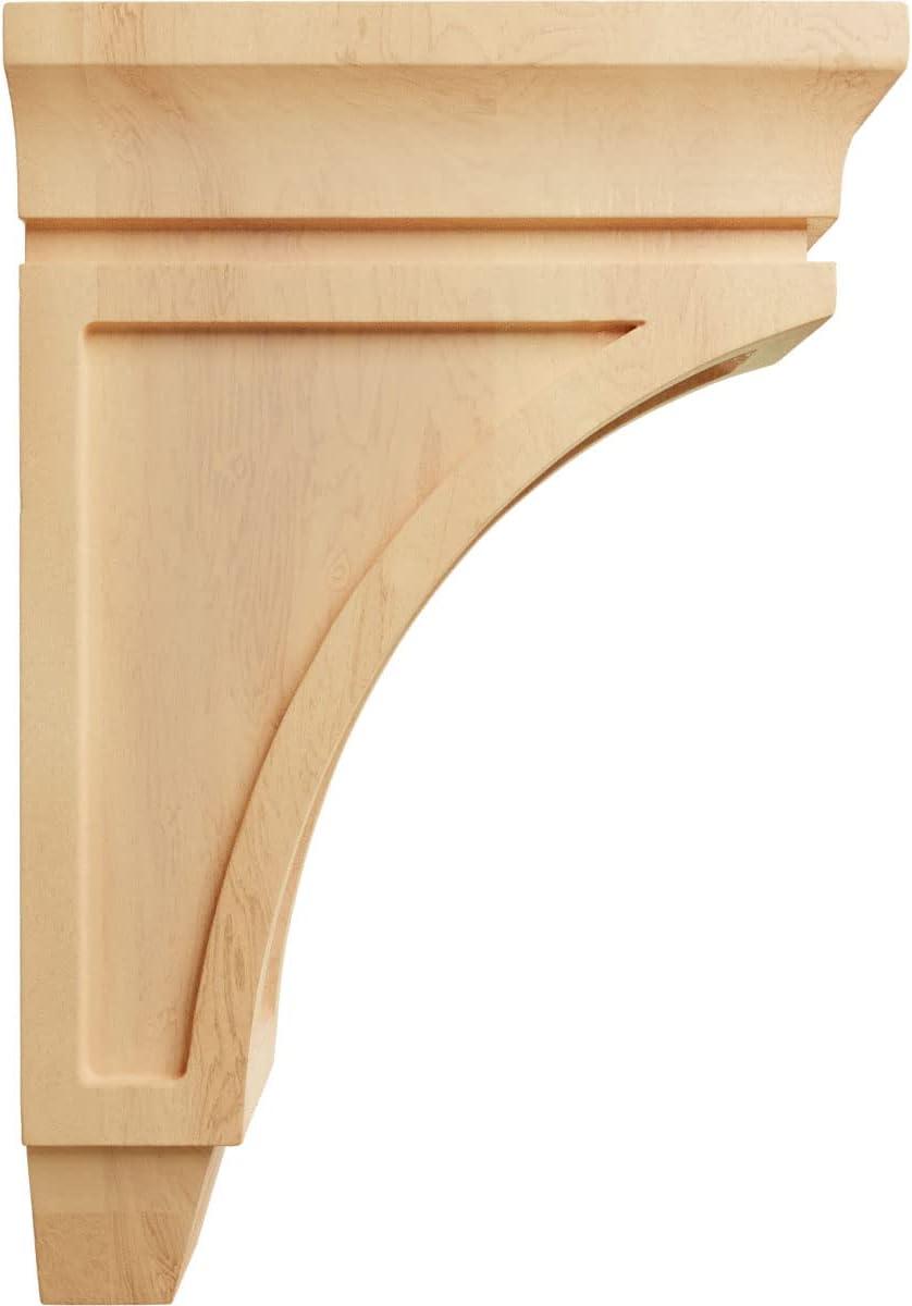 Small Natural Red Oak Wood Corbel Bracket