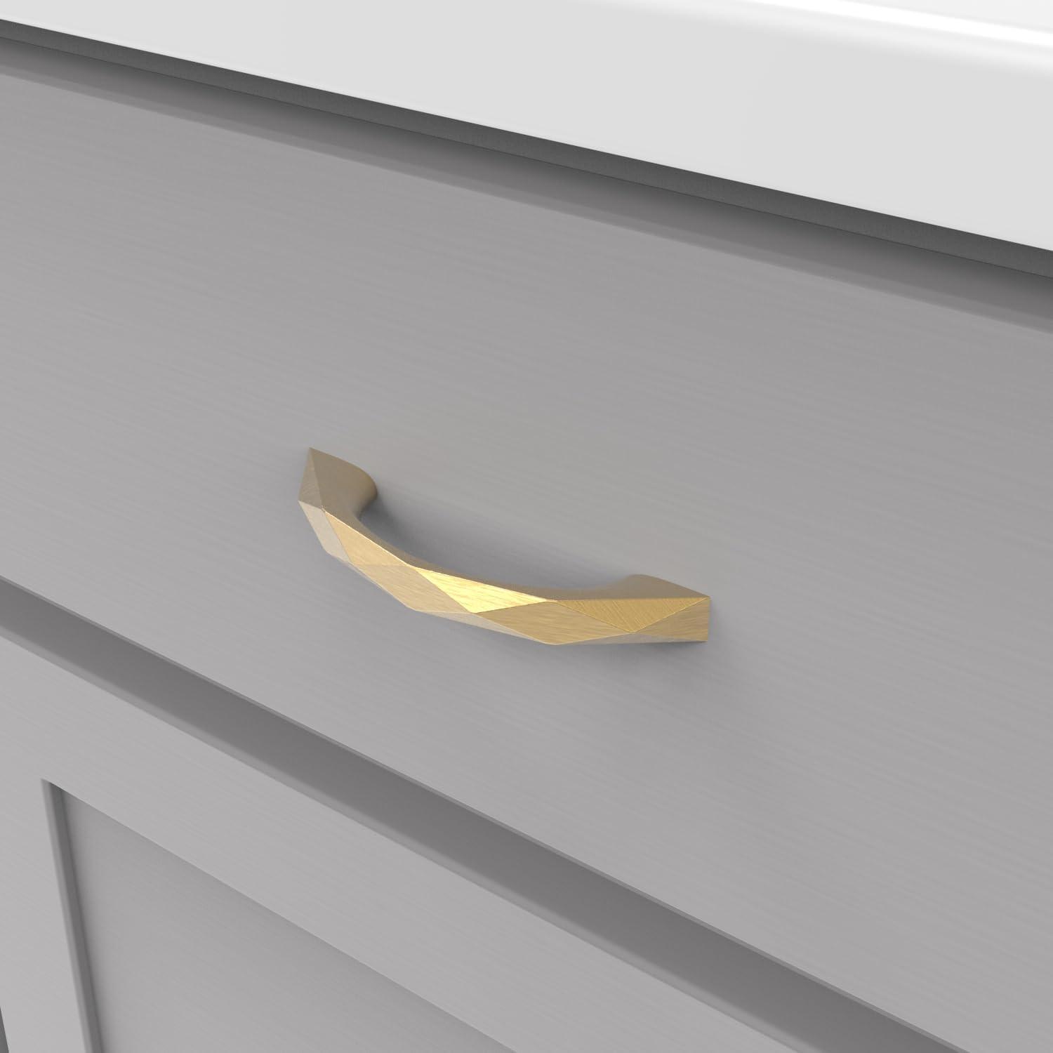 Karat Kitchen Cabinet Handles, Solid Core Drawer Pulls for Cabinet Doors, 3"