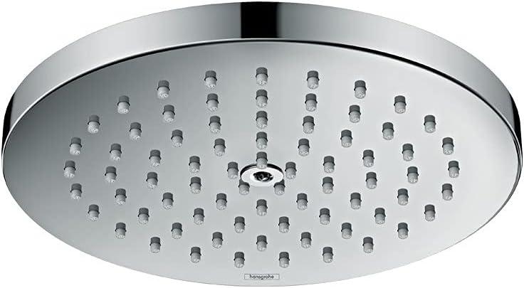 Chrome 7-Inch Modern Ceiling Mounted Rain Shower Head