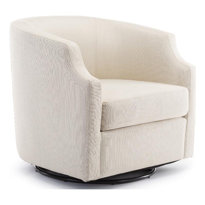 Debbie 77.47cm Wide Polyester Swivel Barrel Chair