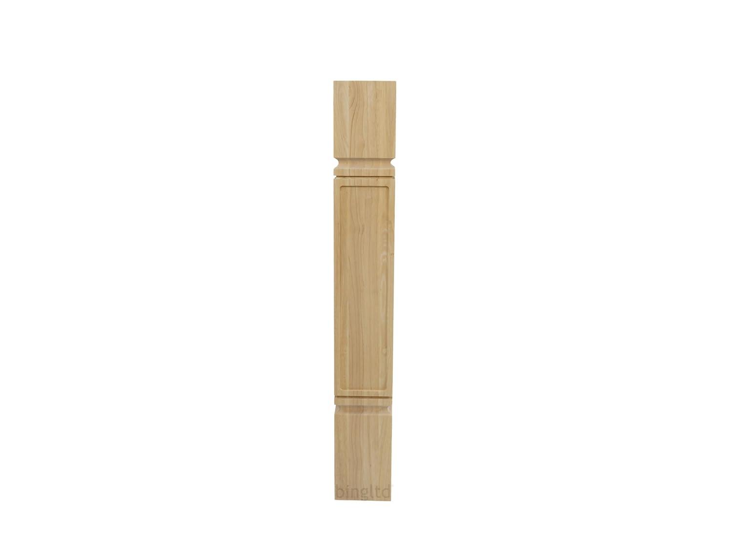bingltd BingLTD - 36 Inch x 5 Inch Unfinished Rubberwood Post