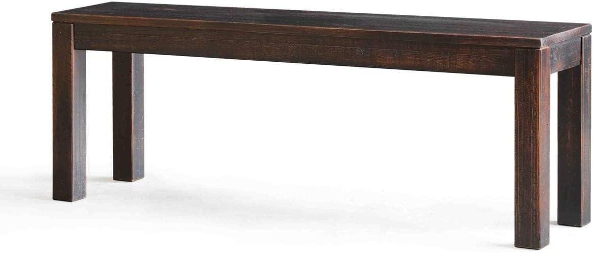 Montauk Driftwood Solid Pine Wood Bench