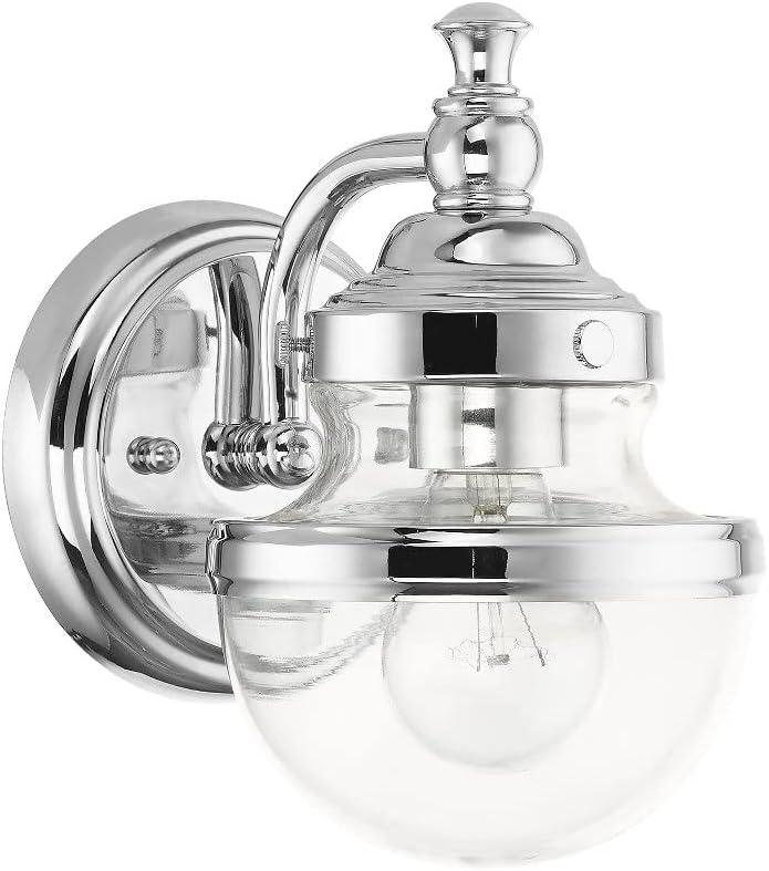 Livex Lighting Oldwick 1 - Light Vanity in  Polished Chrome