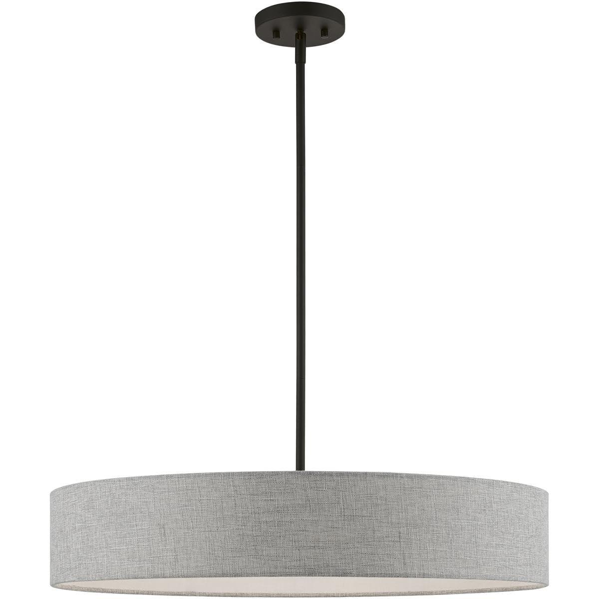 Livex Lighting Elmhurst 5 - Light Pendant in  Black