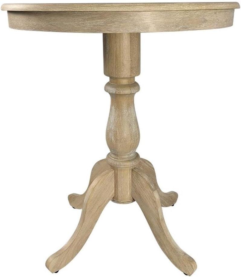 Carolina Living 30" Salem Round Pedestal Bar Table Natural Driftwood