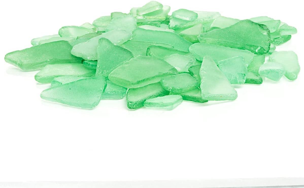 Mint Green Recyclable Sea Glass Table Scatter for Crafting