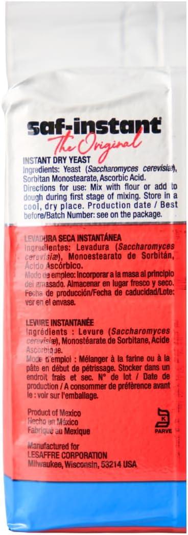 LeSaffre Saf Instant Yeasts & Leaveners, 16 Oz
