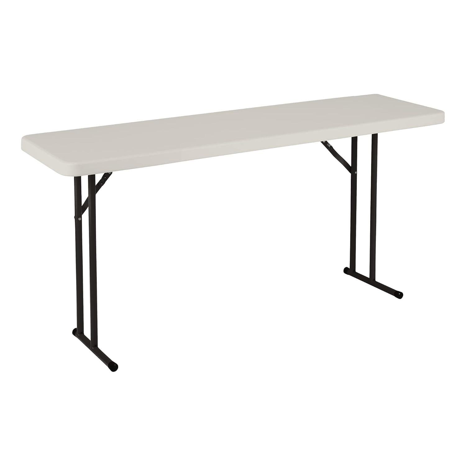 Rectangular Blow-Molded Plastic Folding Training Seminar Table