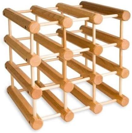 J.K. Adams Ash Wood 12-Bottle Wine Rack, Natural