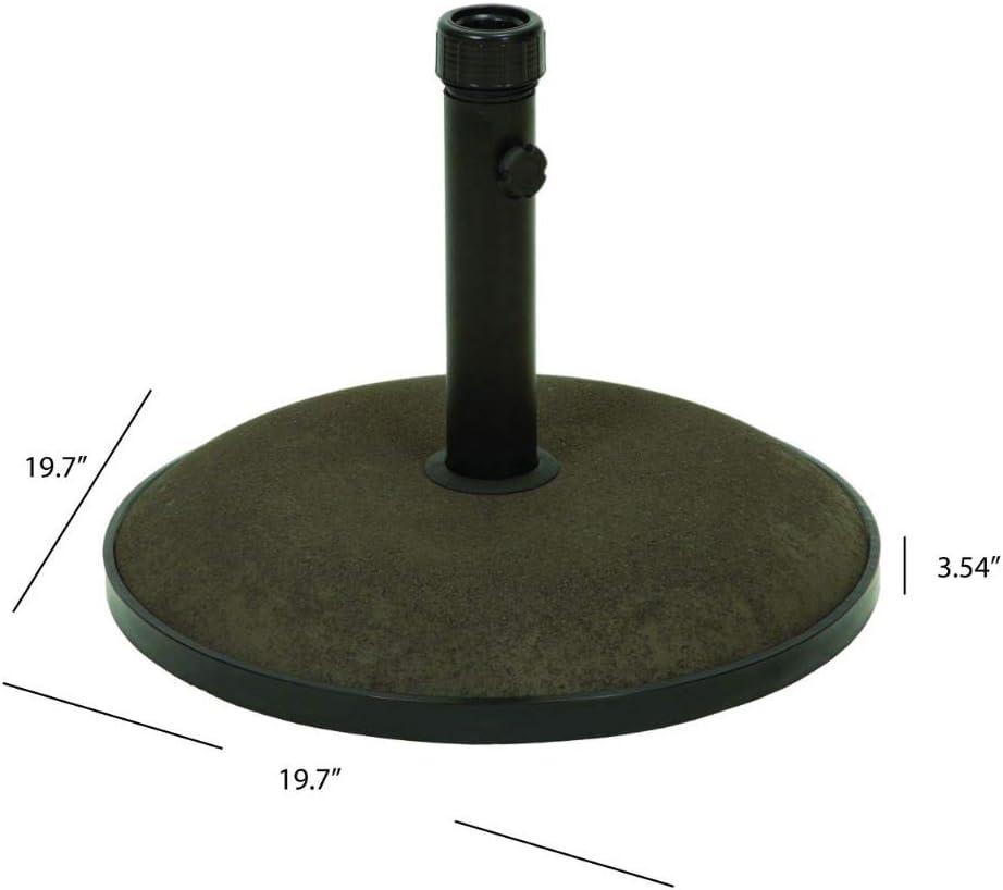 55 Pound Patio Umbrella Base - Brown - Christopher Knight Home: Secure & Weather-Resistant