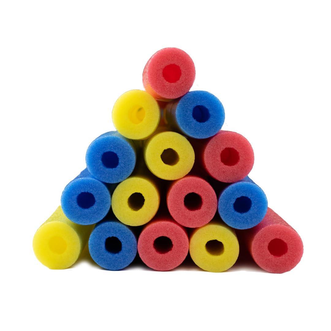 Whtty 40-Pack, 2-Inch Diameter Standard Pool Noodles – Soft Large Foam Noodles for Extra Buoyancy - Floating Training Device, Exercise Aid, pool noodles floats for adults