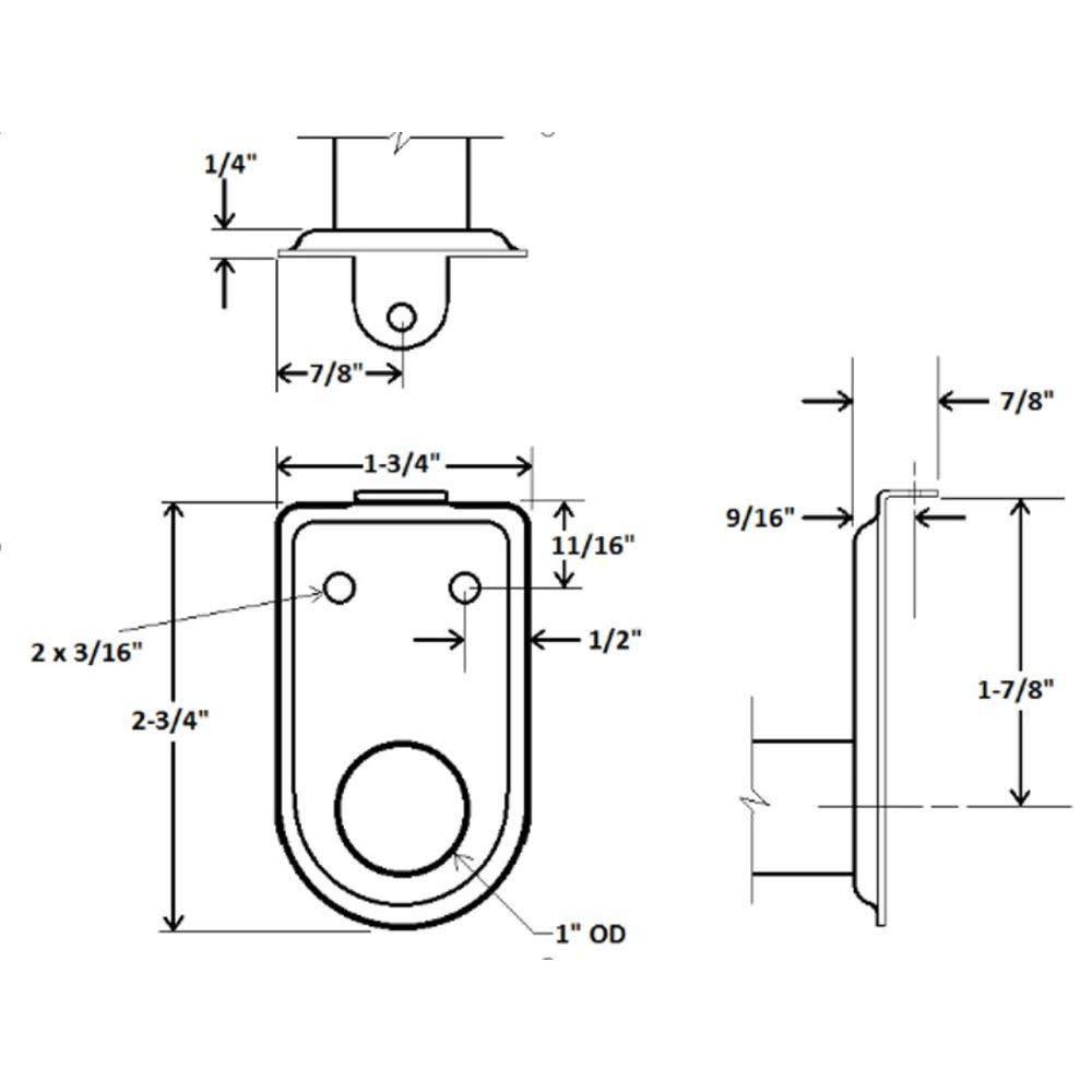Design House Steel Adjustable 27" to 48" Closet Rod, Polished Chrome