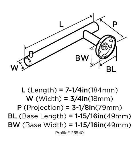 Amerock Arrondi™ Wall Mount Toilet Paper Holder BH26540BBZ