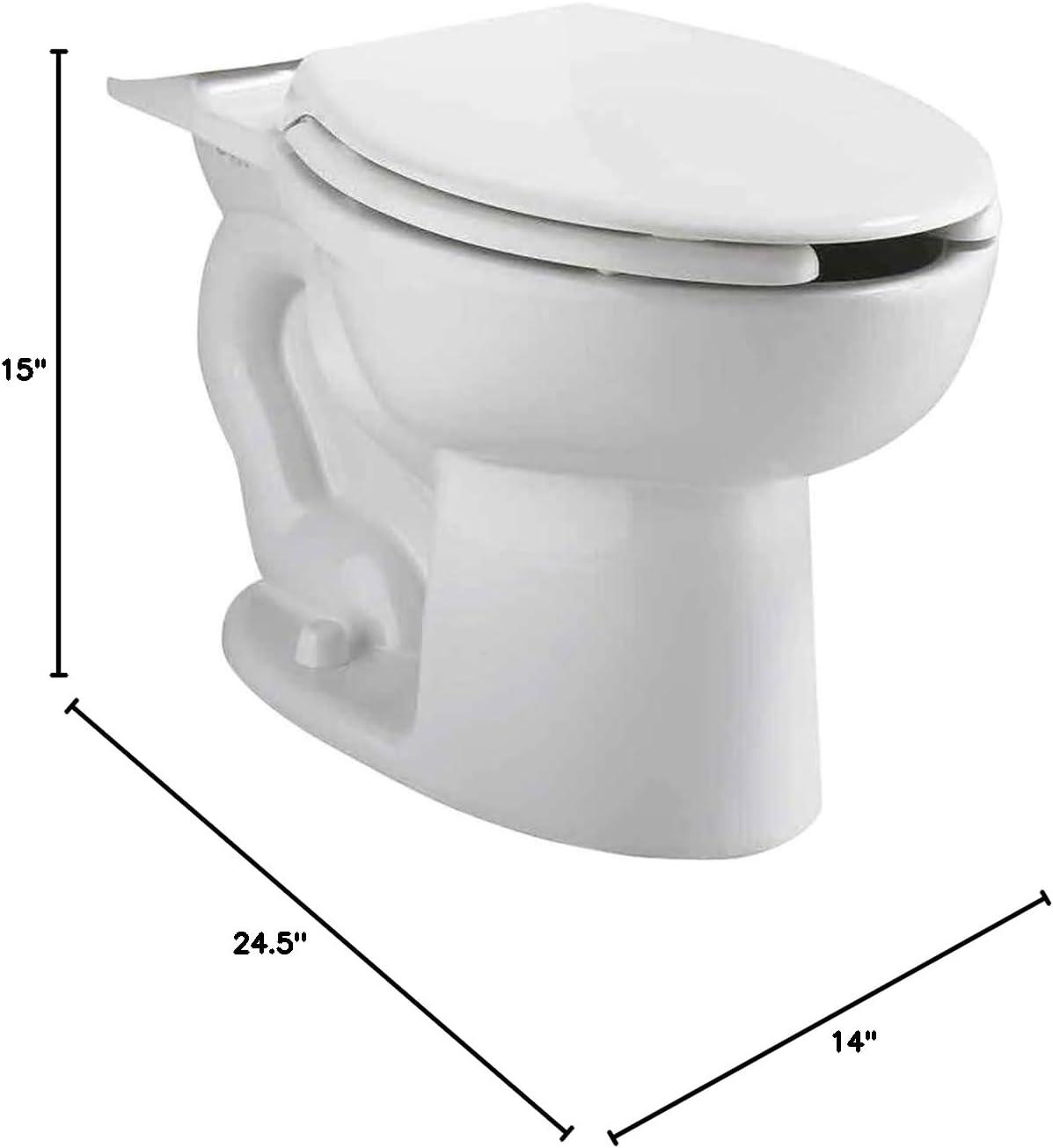 White Elongated High Efficiency Pressure Assisted Toilet Bowl