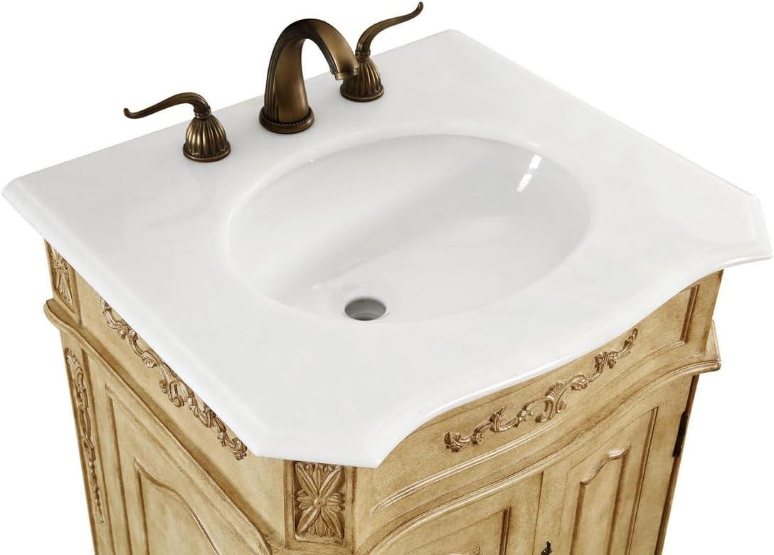 Elegant Lighting Vf10119-Vw Danville 19" Free Standing Single Basin Vanity Set - Beige